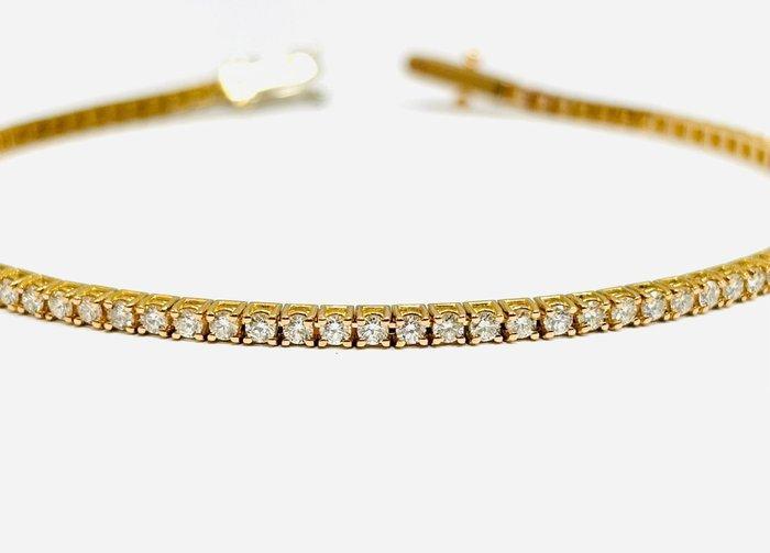 Tennis armband - 18 karaat Roségoud - 4.35ct. tw. Diamant, Handtassen en Accessoires, Antieke sieraden