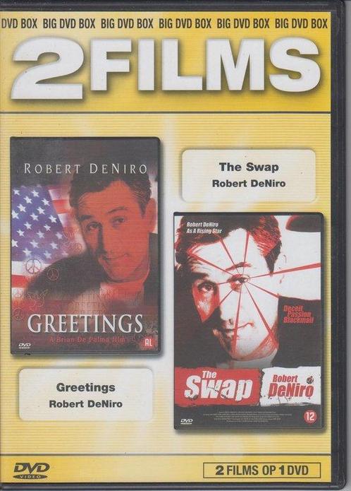 2 films op 1 dvd Greetings en The Swap (dvd nieuw), CD & DVD, DVD | Action, Enlèvement ou Envoi
