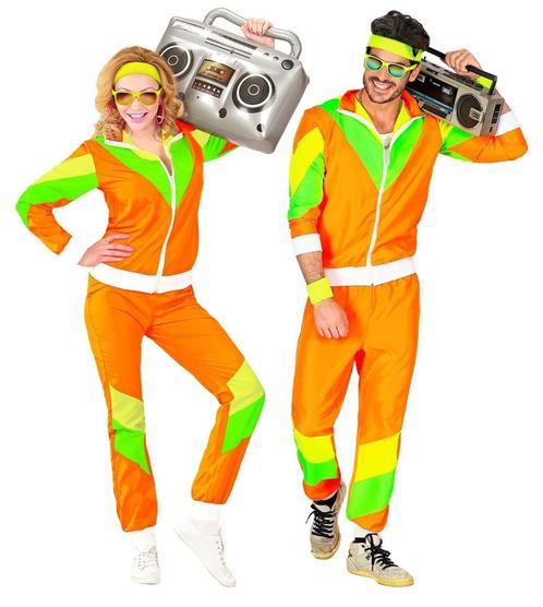 Neon 80S Trainingspak Fout Groen Oranje, Vêtements | Hommes, Costumes de carnaval & Vêtements de fête, Envoi