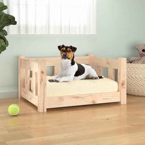 vidaXL Hondenmand 55,5x45,5x28 cm massief grenenhout, Dieren en Toebehoren, Honden-accessoires, Nieuw, Verzenden