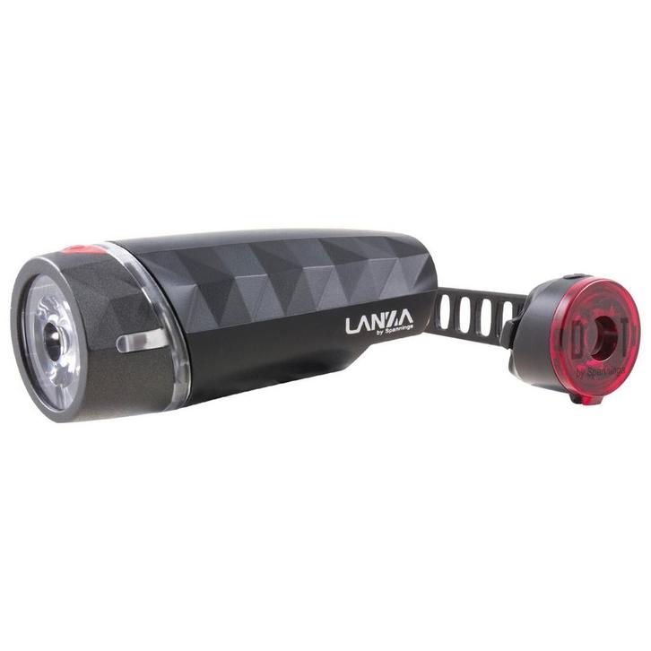 Spanninga LANZA SET LED Fietsverlichting, Fietsen en Brommers, Fietsaccessoires | Fietsverlichting, Nieuw, Verzenden