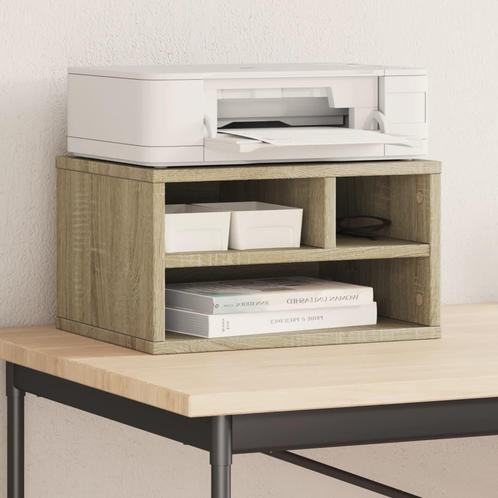 vidaXL Printerkastje 40x32x22,5 cm bewerkt hout sonoma, Computers en Software, Printers, Nieuw, Verzenden