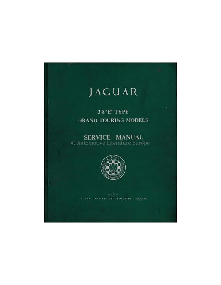 1960 JAGUAR 3.8 LITRE GRAND TOURING SERVICE HANDBOEK ENGELS, Auto diversen, Handleidingen en Instructieboekjes