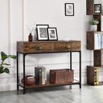Haltafel - - Industrieel design - Metalen frame - Houtlook, Huis en Inrichting, Ophalen of Verzenden, Nieuw, Modern