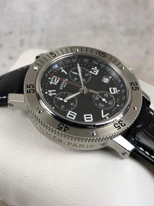 Hermès - Clipper Chronograph - Sans Prix de Réserve -, Handtassen en Accessoires, Horloges | Heren