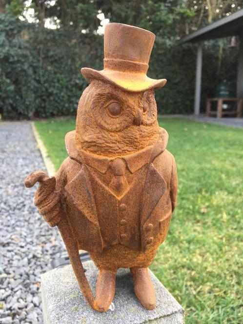 sculptuur, CHARMANTE UIL - 200 mm - Gietijzer - 2025, Antiek en Kunst, Curiosa en Brocante