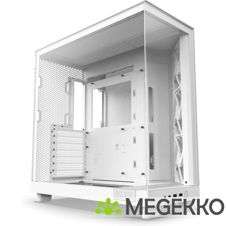 NZXT H6 Flow RGB White, Computers en Software, Computerbehuizingen, Nieuw, Verzenden