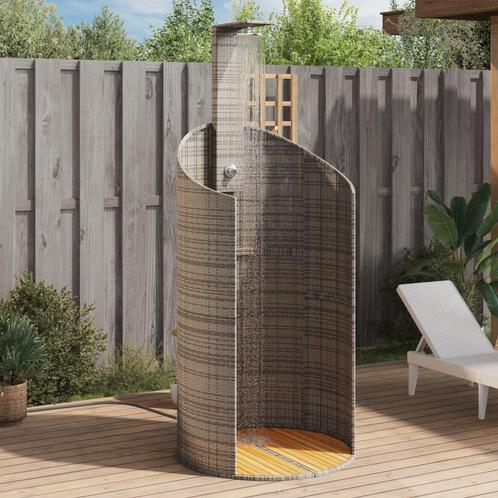 vidaXL Buitendouche 100x100x241,5 cm poly rattan en, Tuin en Terras, Zwembaden, Nieuw, Verzenden