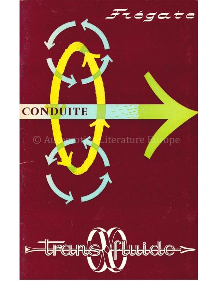 1958 RENAULT FREGATE INSTRUCTIEBOEKJE FRANS, Autos : Divers, Modes d'emploi & Notices d'utilisation, Enlèvement ou Envoi