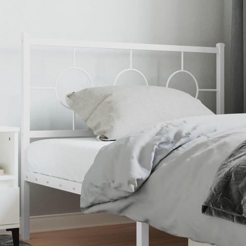 vidaXL Hoofdbord 107 cm metaal wit, Huis en Inrichting, Slaapkamer | Bedden, Nieuw, Verzenden