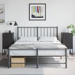 vidaXL Nachtkastjes 2 st 36x39x78 cm staal zwart, Huis en Inrichting, Slaapkamer | Nachtkastjes, Verzenden, Nieuw