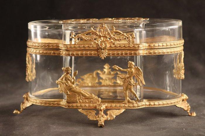 Empire - Kist - Kristal, Verguld brons, Antiek en Kunst, Antiek | Overige Antiek
