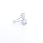 Ring - 18 karaat Witgoud - 0.56ct. tw. Diamant (Natuurlijk), Nieuw