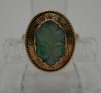 Bague - 14 carats Or jaune Jade - Jade, Nieuw