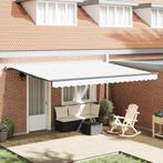 vidaXL Zonnescherm Wit 450 × 300 cm Stof, Tuin en Terras, Verzenden, Nieuw