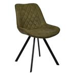 Stoelen | TES DIAMOND | Microvezel/Metaal | Olive | Zwarte, Zakelijke goederen, Verzenden, Nieuw in verpakking