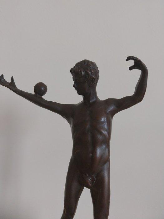 Victor Bugler - Beeld, Honkbalspeler - 26 cm - Brons, Marmer, Antiek en Kunst, Curiosa en Brocante