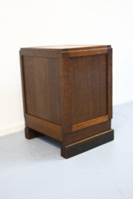 Art Deco - Table de chevet - Chêne, Bois de Zèbre - table de, Antiquités & Art, Art | Objets design