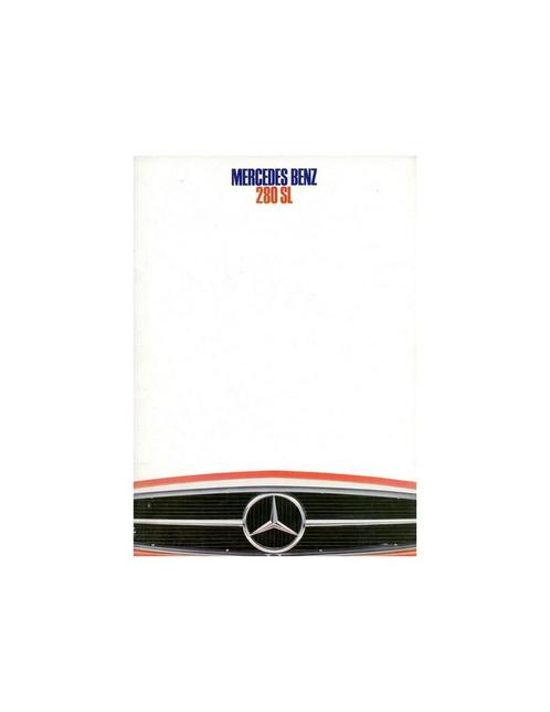 1968 MERCEDES BENZ 280 SL BROCHURE NEDERLANDS, Boeken, Auto's | Folders en Tijdschriften