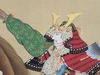 SAMURAI / Japanese Vintage Hanging Scroll KAKEJIKU / Silk, Antiquités & Art