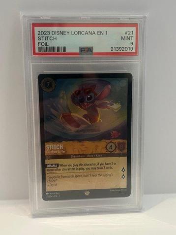 Disney - 1 Graded card - Lorcana - Foil - Stitch - PSA 9