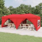 vidaXL Partytent inklapbaar met zijwanden 3x6 m rood, Tuin en Terras, Verzenden, Nieuw