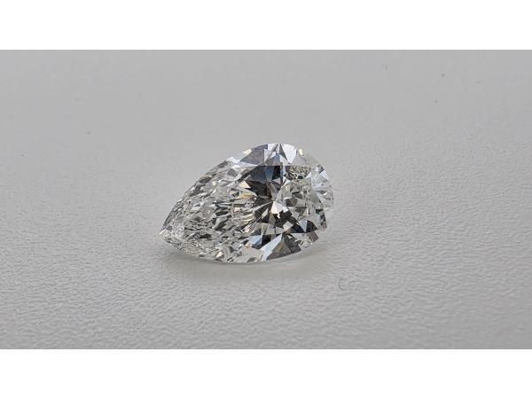 Veiling - Diamant pear 2.10 crt ( IGI gecertificeerd ), Handtassen en Accessoires, Edelstenen