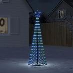 vidaXL Arbre de Noël lumineux conique 275 LED bleu 180, Verzenden