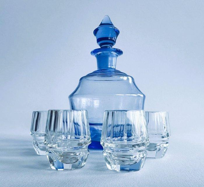 Drankservies (5) - Moser Karlovy Vary – “Aquamarine Set” –, Antiek en Kunst, Antiek | Meubels | Tafels