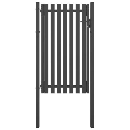 vidaXL Portail de clôture de jardin Acier 1x2,25 m, Jardin & Terrasse, Portes de jardin, Neuf, Envoi