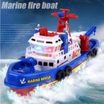 Marine Rescue Brandweerboot met Motor, Kraan en Waterpomp -, Verzenden