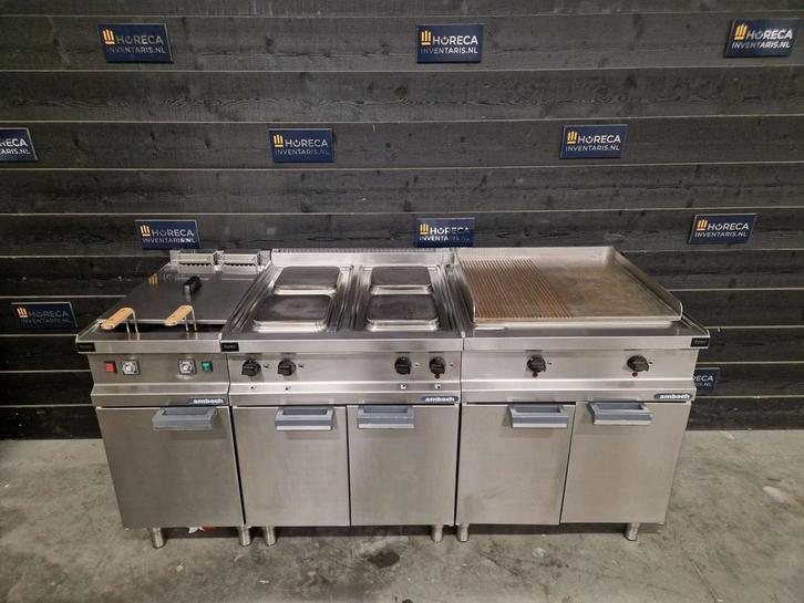 Kooklijn | Ambach | fornuis | bakplaat | friteuse | 400V, Zakelijke goederen, Horeca | Keukenapparatuur, Gebruikt, Fornuis, Frituur en Grillen