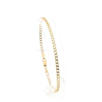 Gouden gourmet schakel armband | 19,5 cm beschikbaar voor biedingen