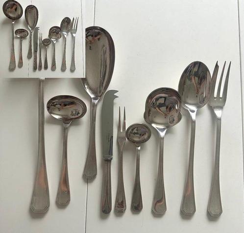 Christofle - Ménagère (9) - Amérique - Plaqué(e) argent, Antiek en Kunst, Antiek | Meubels | Tafels