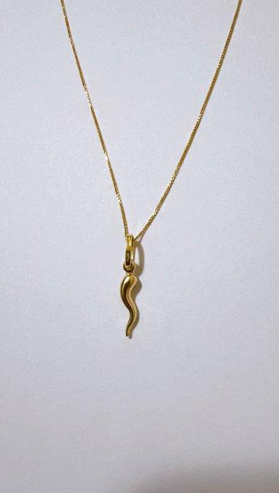 Zonder Minimumprijs - Ketting met hanger - 18 karaat Geel, Handtassen en Accessoires, Antieke sieraden