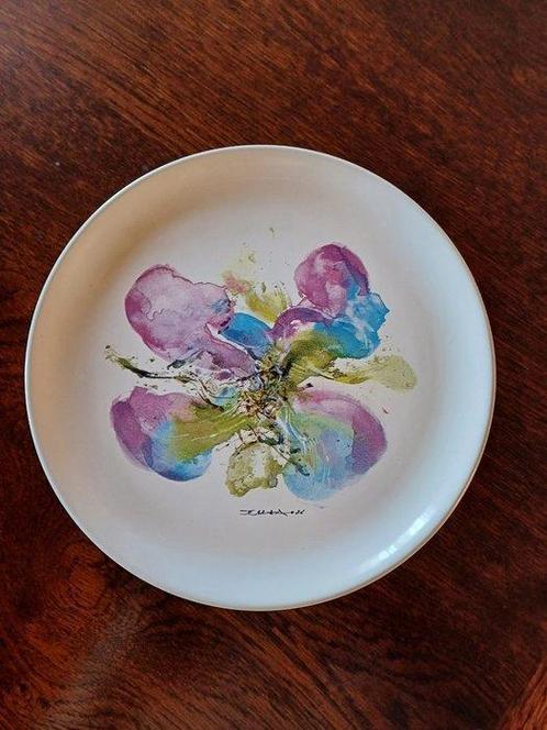 Zao Wou-Ki (1921-2013) - Assiette Orchidée, Antiek en Kunst, Antiek | Overige Antiek