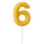 6 Jaar Kaarsen 4,5cm, Verzenden