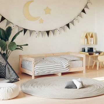 vidaXL Kinderbedframe 70x140 cm massief grenenhout, Kinderen en Baby's, Kinderkamer | Bedden, Verzenden, Nieuw