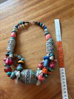 Halsketting met sierornamenten - Marokko - zilveren draden -