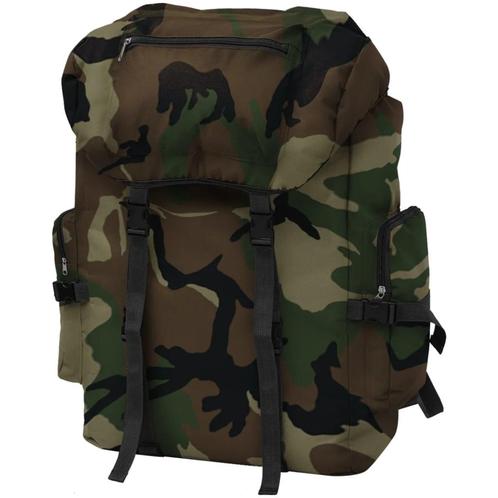 vidaXL Rugzak legerstijl 65 L camouflage, Handtassen en Accessoires, Tassen | Rugtassen, Nieuw, Verzenden