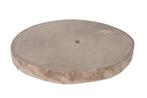 Boomstamschijf paulownia wood greywash rond +/-30cm., Nieuw