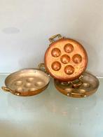 Pan (3) - Koper, Messing, Tin - Authentieke Franse pannen