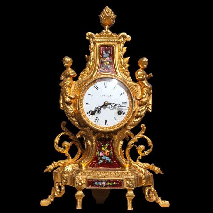 Horloge de cheminée avec personnage (3) - Franz Hermle &, Antiek en Kunst, Antiek | Klokken
