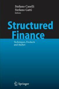 Structured Finance : Techniques, Products and Market.by, Livres, Livres Autre, Envoi