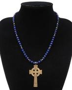 Lapis lazuli - Keltische Magie Ketting: Heilige Kruis &, Antiek en Kunst