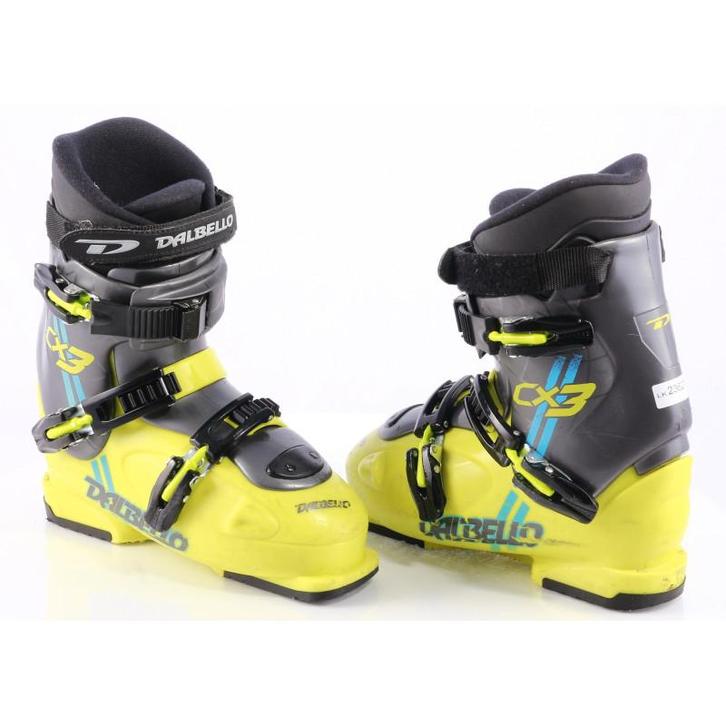 39 40 kinder skischoenen DALBELLO CX 3, yellow/grey, Sport en Fitness, Skiën en Langlaufen, Ski, Schoenen, Gebruikt, Overige merken