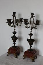 Kaarsenhouder - Marmer, Messing, Metaal, Brons