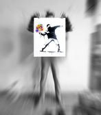 Utopia - Man throwing Bubbles flowers, Antiquités & Art