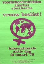 poster vrouwenrechten - baas over eigen lijf (lijst optie), Verzamelen, Verzenden, Nieuw, Overige onderwerpen, Met lijst