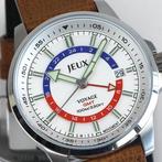 Jeux Horloge - Jeux Horloge Voyage GMT – Blanc Leather, Nieuw